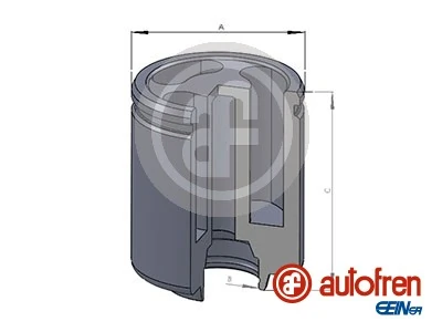 Piston, brake caliper